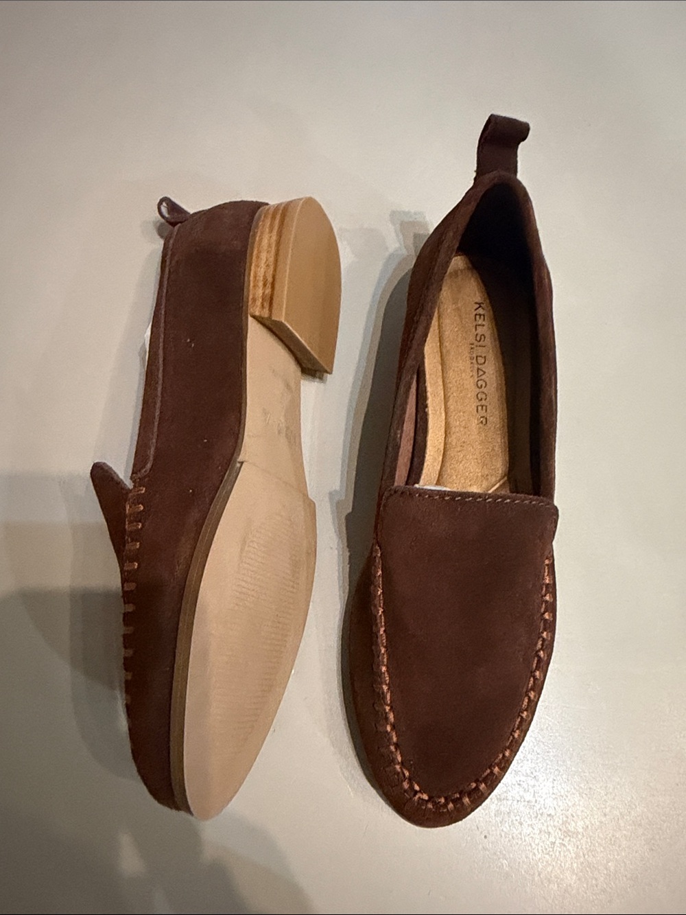 Kelsi Dagger Brown Suede Women’s Loafers